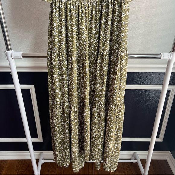 Ann Taylor Floral Smocked Bodice Maxi Dress Cottagecore Whimsy Farm Boho Style - Picture 6 of 15